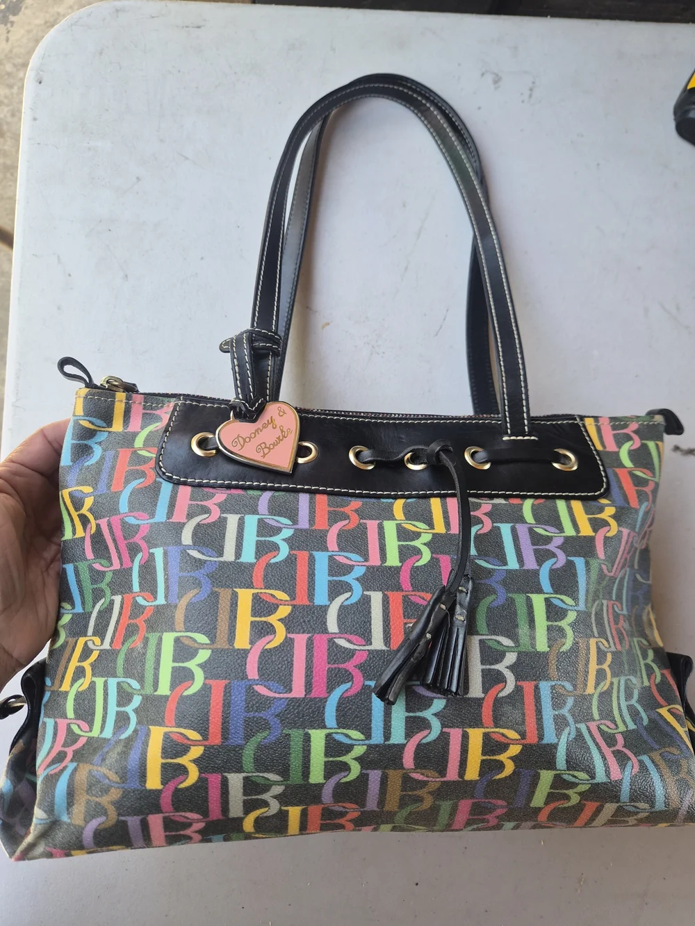 Dooney & Bourke Multicolor Reversible Logo Tote